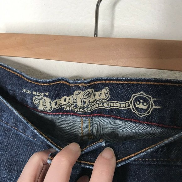 Old Navy Men's Jeans Dark Blue Bootcut 100 Cotton - Picture 5 of 8